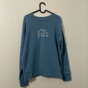 FILA Blue Womens Size Large Sweatshirt